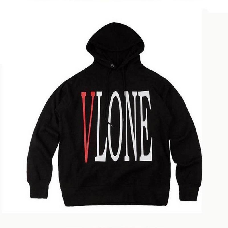 Vlone Hoodie Fashionable Winter Clothes Red Large V Loose Large Size Hoodie Coat