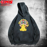 Men and Women Pokemon Pikachu Hoodie Anime Pikachu Hooded Sweater