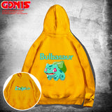 Men and Women Pokemon Pikachu Hoodie Anime Loose Shoulder Coat