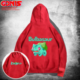 Men and Women Pokemon Pikachu Hoodie Anime Loose Shoulder Coat