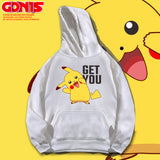 Men and Women Pokemon Pikachu Hoodie Autumn Loose Oversize Coat Anime Clothes