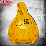Men and Women Pokemon Pikachu Hoodie Autumn Loose Oversize Coat Anime Clothes