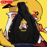 Men and Women Pokemon Pikachu Hoodie Spring and Autumn Anime Joint Name Loose Couple Clothes