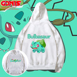 Men and Women Pokemon Pikachu Hoodie Anime Loose Shoulder Coat