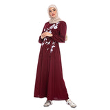Muslim Women Stylish Kashibo Abaya Muslim Ladies Long Gown Islamic Clothing Jilbab Jalabiya Fashion Plus Size Lantern Sleeve Maxi Dress
