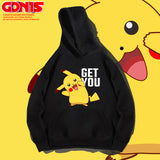 Men and Women Pokemon Pikachu Hoodie Autumn Loose Oversize Coat Anime Clothes
