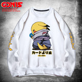 Men and Women Pokemon Pikachu Hoodie Y Detective Joint Name Sweater