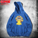 Men and Women Pokemon Pikachu Hoodie Anime Pikachu Hooded Sweater