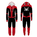 Men Spider Hoodie Spider-Man One-Piece Pajamas