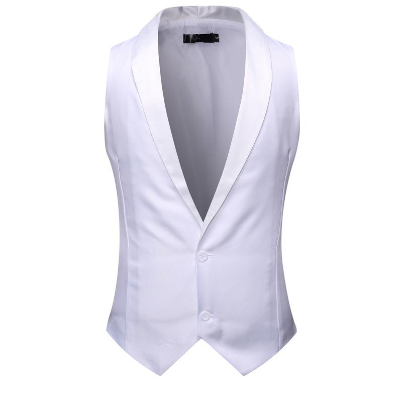 Mens Dress Vests Men's Vest Casual Jacket Business Waistcoat Men's Clothing Suit Dress Sleeveless Vest