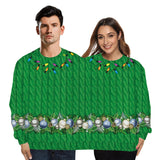 Ugly Christmas Sweater Double Sweater Reindeer Digital Printing Men's and Women's One-Piece Sweater Couple Wear