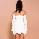 Bohemian Beach Dress White Lace