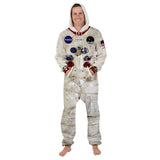 Skeleton Hoodie Autumn Space Suit Digital Printing Men's and Women's Fleece Sweater Jumpsuit