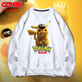 Men and Women Pokemon Pikachu Hoodie Pikachu round Neck Sweater