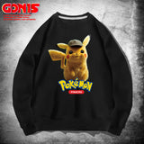 Men and Women Pokemon Pikachu Hoodie Pikachu round Neck Sweater