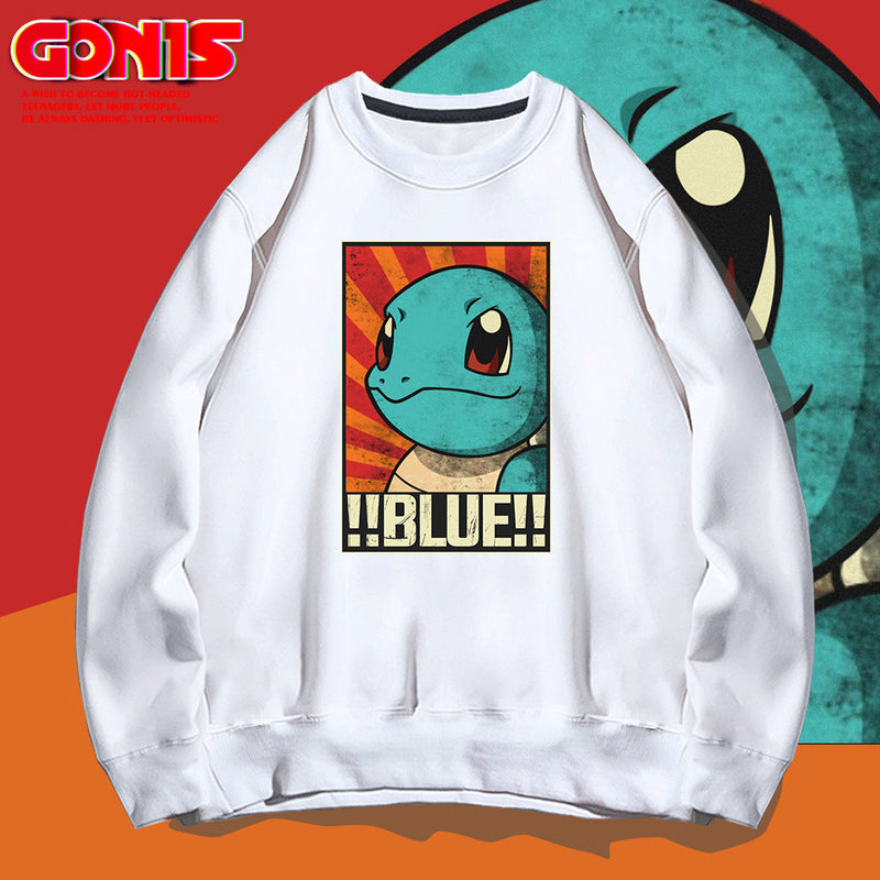 Men and Women Pokemon Pikachu Hoodie Pokémon round Neck Sweater