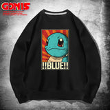Men and Women Pokemon Pikachu Hoodie Pokémon round Neck Sweater