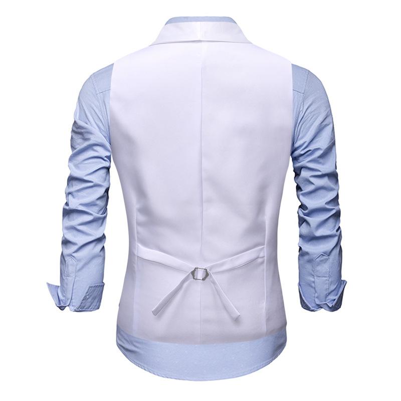 Men's Dress Vests Men's Vest Casual Jacket Business Waistcoat Men's Vest Casual Suit Jacket