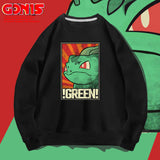 Men and Women Pokemon Pikachu Hoodie Pikachu Crew Neck Pullover Sweatshirt