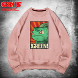 Men and Women Pokemon Pikachu Hoodie Pikachu Crew Neck Pullover Sweatshirt