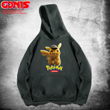 Men and Women Pokemon Pikachu Hoodie Pikachu Hooded Sweater