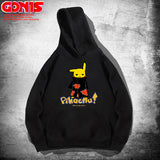 Men And Women Pokemon Pikachu Hoodie Pikachu Hooded Sweater For Men And Women Spring And Autumn