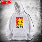 Men and Women Pokemon Pikachu Hoodie Anime Hooded Sweater for Men and Women
