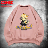 Men and Women Pokemon Pikachu Hoodie Loose Teen Student Top
