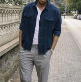 John Dutton Jacket Fall/Winter Punk Corduroy Baggy Coat Men