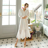 Beth Dutton Outfits Slim Fit Elegance Retro Shirt Lace Lace-up Long Sleeve Fishtail Dress