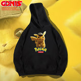Men and Women Pokemon Pikachu Hoodie Pikachu Hooded Sweater