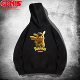 Men and Women Pokemon Pikachu Hoodie Pikachu Hooded Sweater