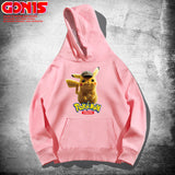 Men and Women Pokemon Pikachu Hoodie Pikachu Hooded Sweater