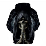 Skull Hoodie 3D Printed Hood Pocket Pullover Sweater