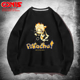 Men and Women Pokemon Pikachu Hoodie Loose Teen Student Top