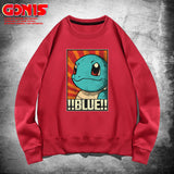 Men and Women Pokemon Pikachu Hoodie Pokémon round Neck Sweater
