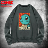 Men and Women Pokemon Pikachu Hoodie Pokémon round Neck Sweater