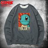 Men and Women Pokemon Pikachu Hoodie Pokémon round Neck Sweater