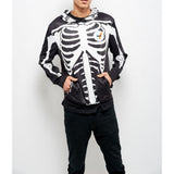 Skull Hoodie Halloween 3D Digital Printing Skull Sweatshirt Baseball Uniform