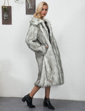Full Length Faux Fur Coat Autumn and Winter Women's Imitation Fur Coat Imitation Fox Fur Fur Coat