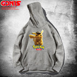 Men and Women Pokemon Pikachu Hoodie Pikachu Hooded Sweater