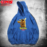 Men and Women Pokemon Pikachu Hoodie Pikachu Hooded Sweater