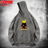 Men And Women Pokemon Pikachu Hoodie Pikachu Hooded Sweater For Men And Women Spring And Autumn