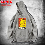 Men and Women Pokemon Pikachu Hoodie Anime Hooded Sweater for Men and Women