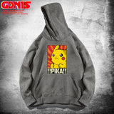 Men and Women Pokemon Pikachu Hoodie Anime Hooded Sweater for Men and Women