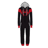 Men Spider Hoodie Spider-Man One-Piece Pajamas