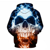 Skull Hoodie 3D Printed Hood Pocket Pullover Sweater