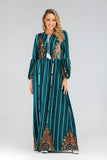 Muslim Women Stylish Kashibo Abaya Muslim Ladies Long Gown Islamic Clothing Jilbab Jalabiya Long Sleeve Fashion Dress