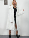 Full Length Faux Fur Coat Autumn and Winter Women's Imitation Fur Coat Imitation Fox Fur Fur Coat