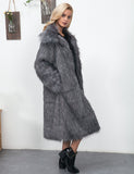 Full Length Faux Fur Coat Autumn and Winter Women's Imitation Fur Coat Imitation Fox Fur Fur Coat